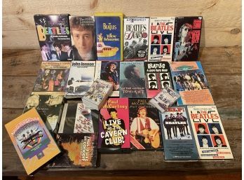 Vintage Beatles VHS/CD Collection