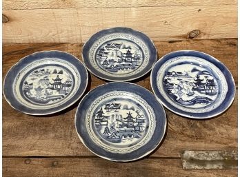 Collection Of 4 Canton Plates
