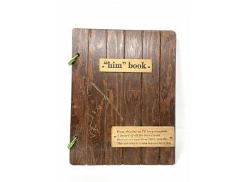 Vintage 1970s 'him Book' Diary - Handmade