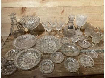 Vintage Collection Of Glassware