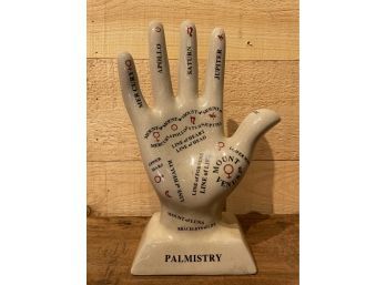 Porcelain 11' Palmistry Hand