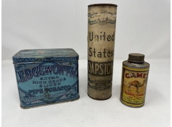 Collection Of Antique Advertising Tins
