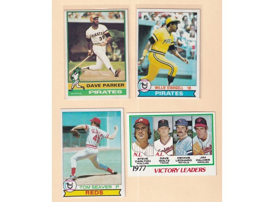 4 1970's Topps Baseball Cards