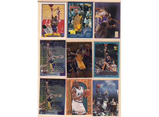 9 Assorted Shaquille O'Neal Cards