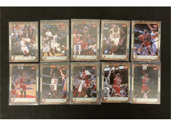 10 2007 Fleer Michael Jordan Basketball Cards