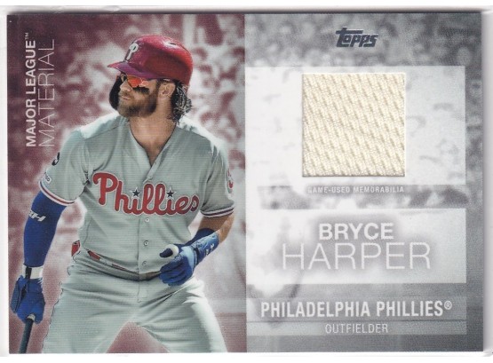 2020 Topps Major League Material Bryce Harper Game-Used Memorabilia Card