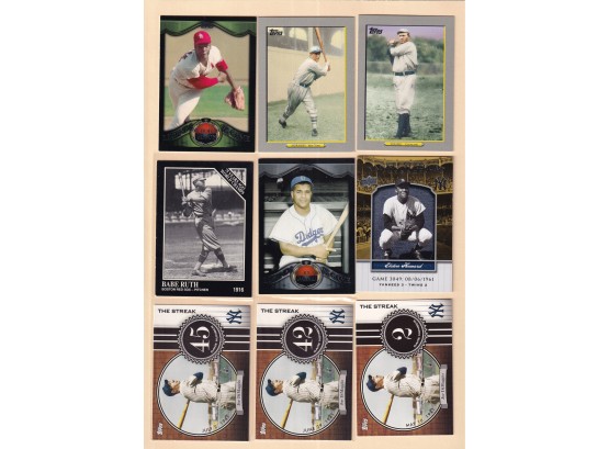 9 Classic Throwback Baseball Cards HOF