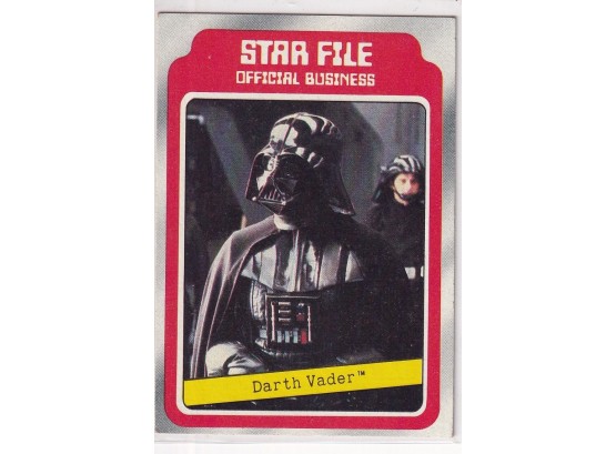 1980 Lucasfilm Star File Official Business Darth Vader