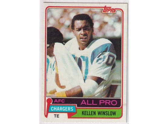 1981 Topps All Pro Kellen Winslow Rookie Card