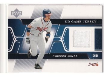 2005 Upper Deck Chipper Jones UD Game Jersey Game-used Jersey Card