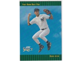 1992 Score Select First Round Draft Pick Derek Jeter Rookie Card