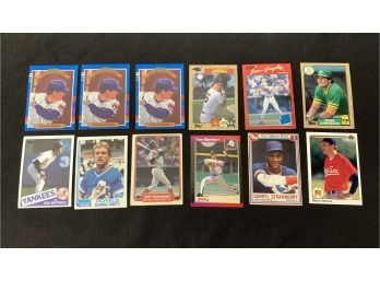 12 1980's Baseball Cards Stars & Rookies