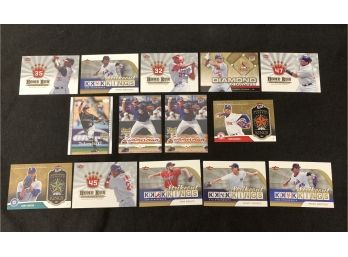 14 Assorted 2000's Baseball Cards Rookies Inserts All Stars Ortiz Pujols ETC