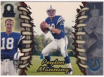 1998 Pacific Omega Peyton Manning Rookie Card