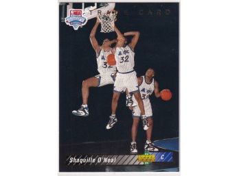 1992-93 Upper Deck NBA Draft Trade Card Shaquille O'Neal Rookie