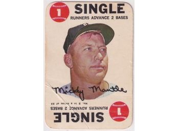 1968 Topps Mickey Mantle Game Card Single
