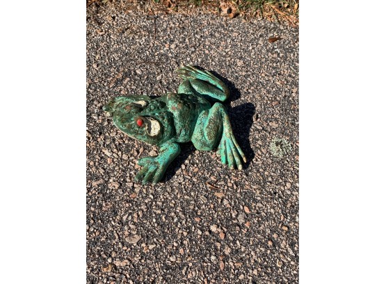 Cast Iron Painted Frog