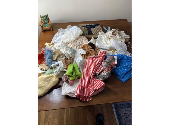 Lot Of Vintage Doll Clothing