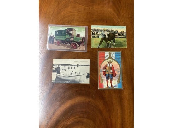 Lot Of (4) Post Cards