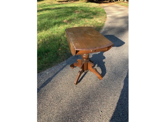 Antique Drop Leaf End Table
