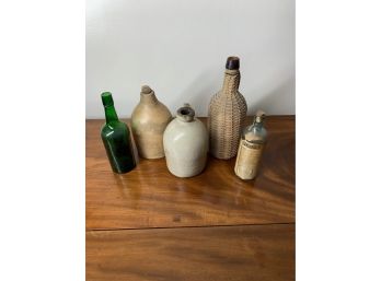 Bottle And Stoneware Lot