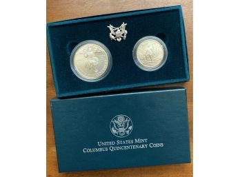 U.S. Mint Columbus Quincentenary Silver Coins