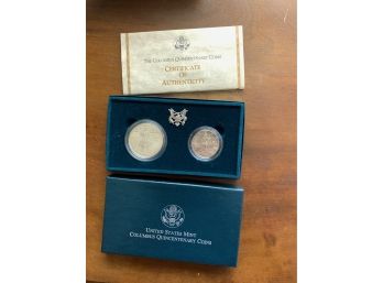 U.S. Mint Columbus Quincentenary Silver Coins