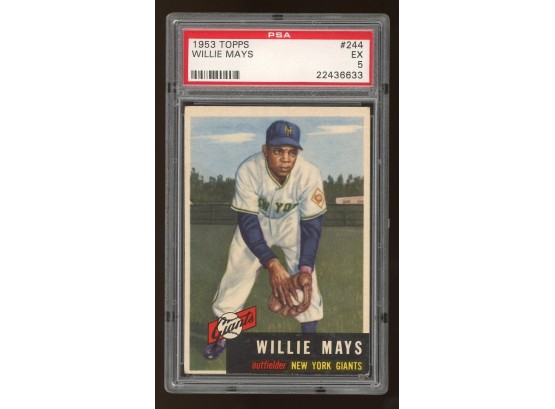 1953 Topps #244 Willie Mays PSA 5