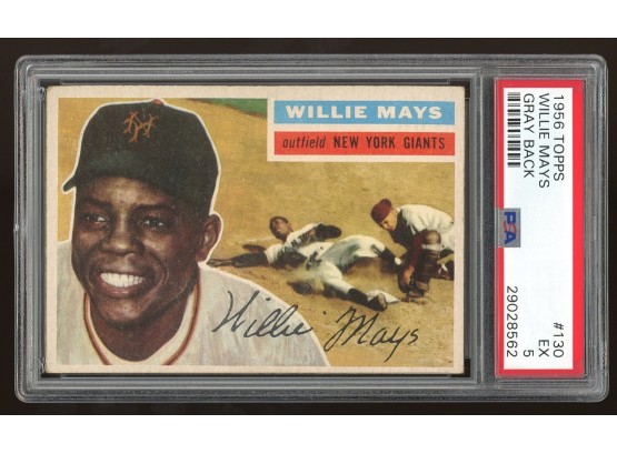1956 Topps #130 Willie Mays PSA 5