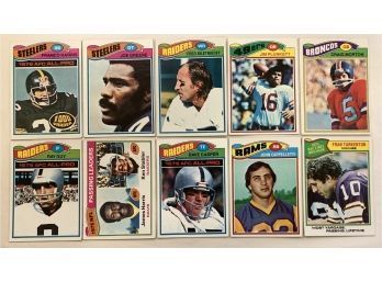 1977 Topps Football Card Star Lot