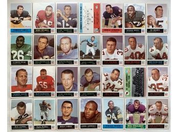 1964 Philadelphia Football Card Lot (28) With Stars