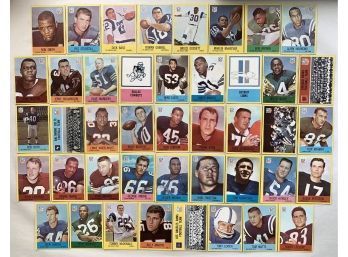 1967 Philadelphia Football Card Lot (43) With Stars