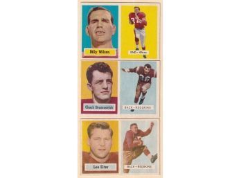 1957 Topps Football Card Lot
