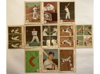 1962 Topps Babe Ruth Special Lot Of (9) Cards W/ Babe As A Boy