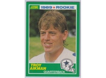 1989 Score Troy Aikman Rookie