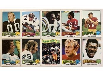 1975 Topps Football Card Star Lot