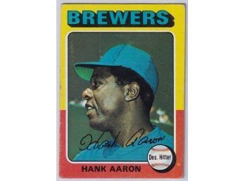 1975 Topps #660 Hank Aaron