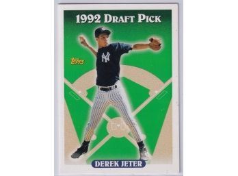 1993 Topps Derek Jeter 1992 Draft Pick ROOKIE CARD