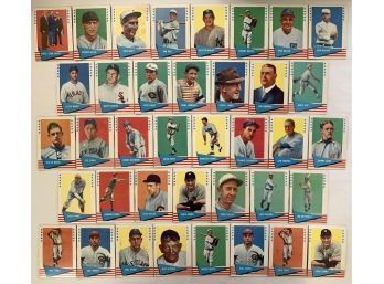 1961 Fleer Baseball Greats Lot Of (38) Cards W/ Stars Including Baker, Cobb #1