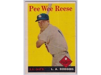 1958 Topps #375 Pee Wee Reese