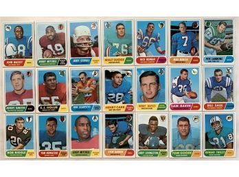 1968 Topps Football Card Lot With Stars
