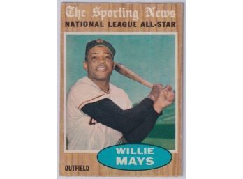 1962 Topps #395 Willie Mays Sporting News