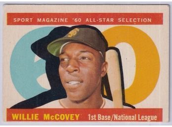 1960 Topps #554 Willie McCovey All Star High Number