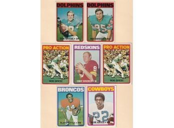 1972 Topps Football Card Star Lot