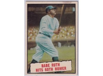 1961 Topps #401 Babe Ruth Hits 60th Homer