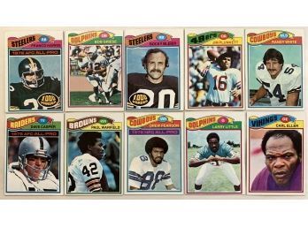1977 Topps Football Card Star Lot