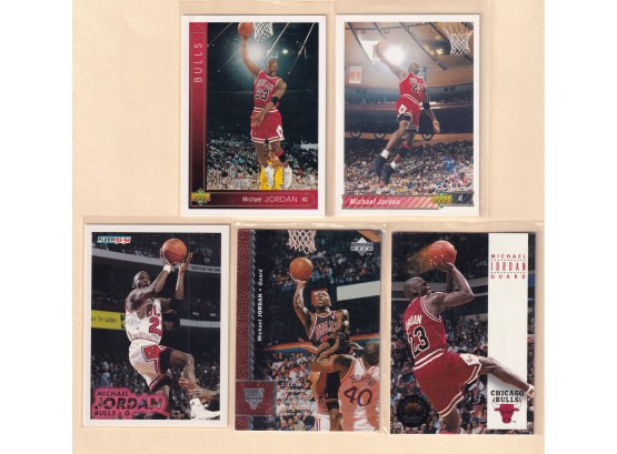 5 1990's Michael Jordan Cards