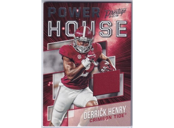 2018 Panini Prestige Derrick Henry Power House Player-worn Material Card