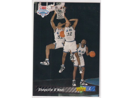 1992 Upper Deck Trade Card Shaquille O'Neal Rookie