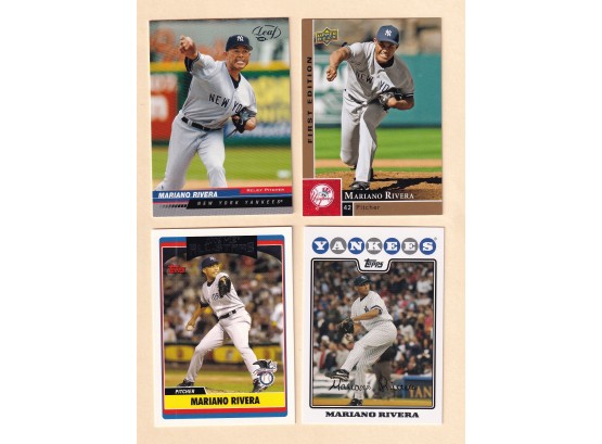 4 Mariano Rivera Baseball Cards